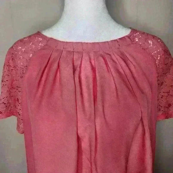 Worthington women's pink lightweight blouse size large - Picture 3 of 6